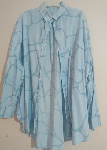 Mavi Bağlama Desenli Gömlek - Görsel 2