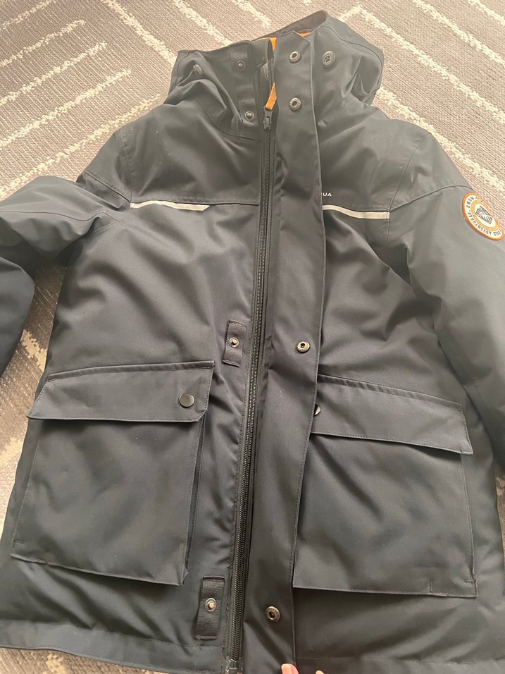 Erkek Çocuk Gri Streetwear Kapüşonlu Mont - Görsel 4