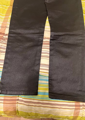 Kadın acı kahve Düğmeli Regular Fit Midi Jean mumlu jean - Görsel 2