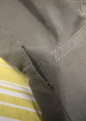 Kürk Detaylı haki yeşil Midi Kadın Mont - Görsel 6