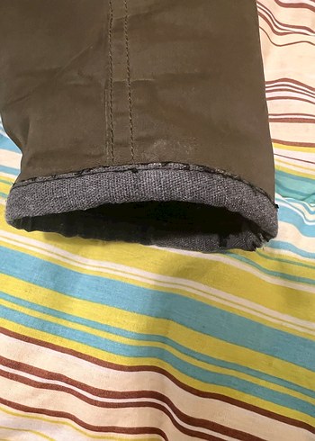 Kürk Detaylı haki yeşil Midi Kadın Mont - Görsel 5