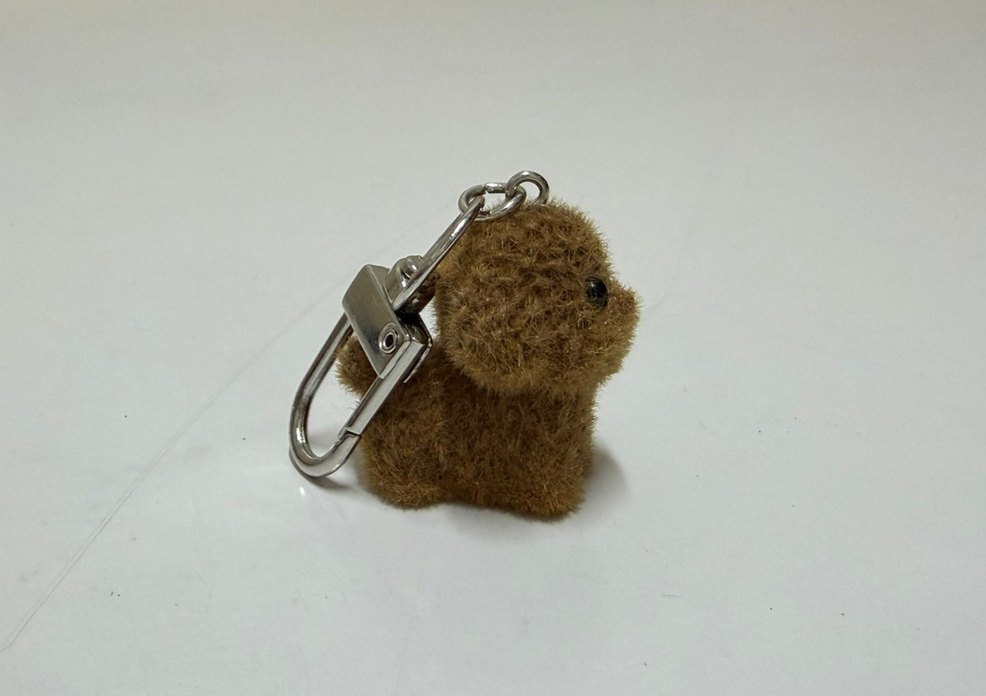 Kahverengi Yavru Köpek Anahtarlık Oyuncak - Görsel 2