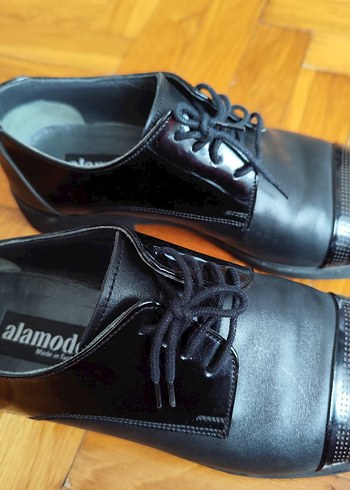 Alamod Siyah Klasik Erkek Deri Ayakkabı