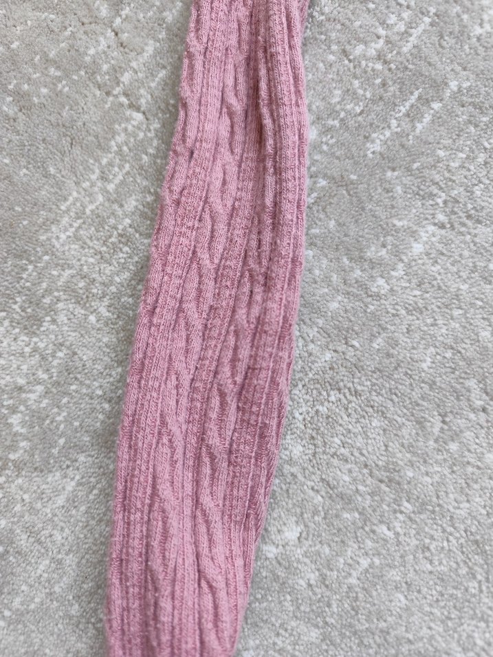 8 yaş Pembe ve yılbaşı temali Çocuk Külotlu Çorap - Görsel 3