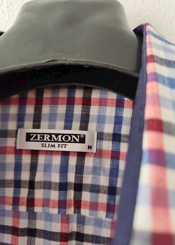 Erkek Kısa Kollu Düğmeli kareli Gömlek - Görsel 2