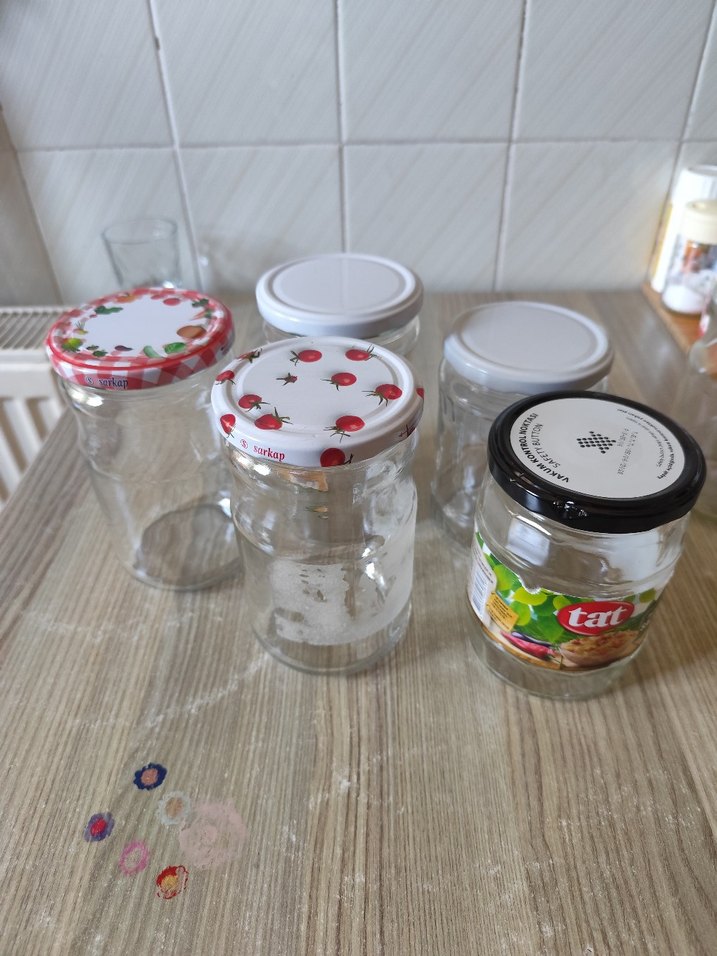 15 adet cam, konserve gıda kavanozları - Görsel 3