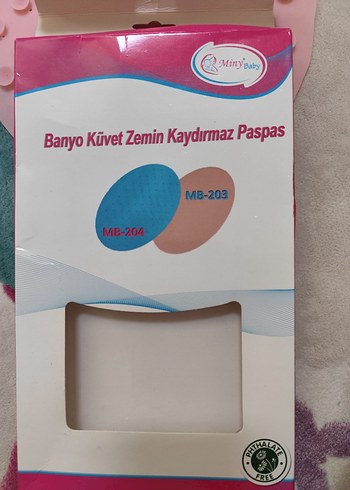 MinyBaby Kaydırmaz Banyo Paspası Pembe - Görsel 2