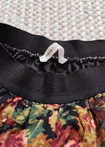 Koton ,4-5 yaş Çiçek Desenli Volanlı kız çocuk Midi Etek - Görsel 3