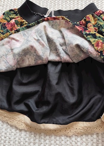 Koton ,4-5 yaş Çiçek Desenli Volanlı kız çocuk Midi Etek - Görsel 2