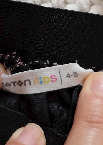 Koton ,4-5 yaş Çiçek Desenli Volanlı kız çocuk Midi Etek - Görsel 4