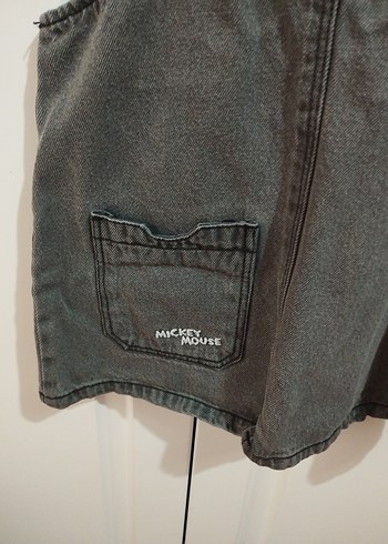 Kız Çocuk Gri Denim Elbise - Görsel 7