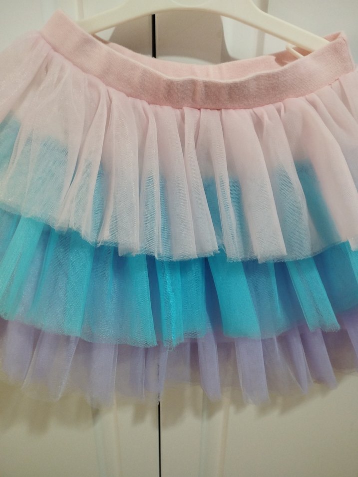 Kız Çocuk Çok Renkli Fırfırlı Etek - Görsel 2