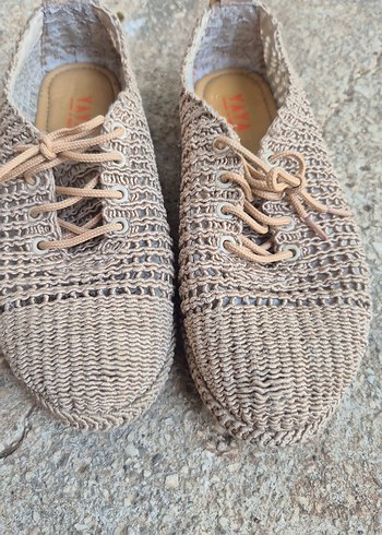 Bej Örgü  Espadril - Görsel 6