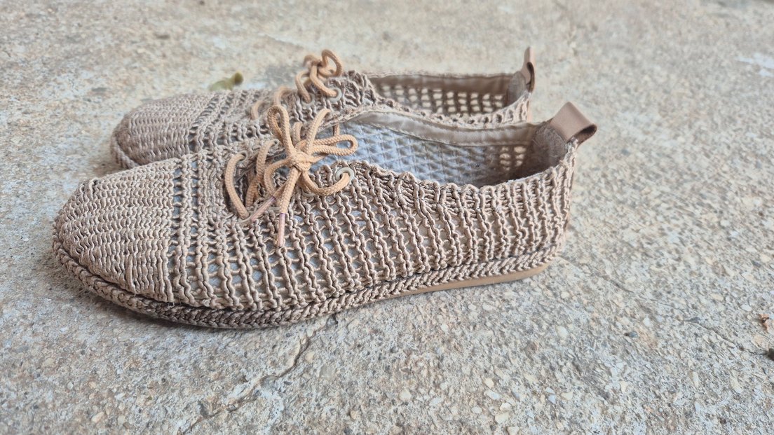 Bej Örgü  Espadril - Görsel 3