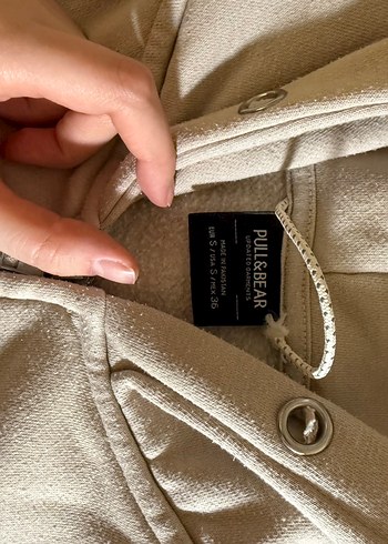 Bej Kadın Fermuarlı Sweatshirt - Görsel 3