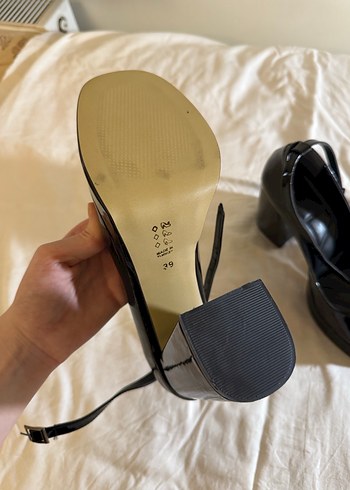 Kadın Siyah Platform Topuklu Gotik Ayakkabı - Görsel 4