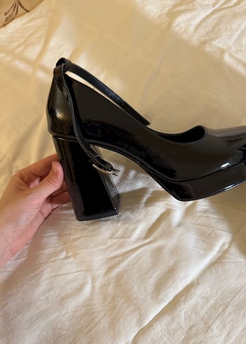 Kadın Siyah Platform Topuklu Gotik Ayakkabı - Görsel 3