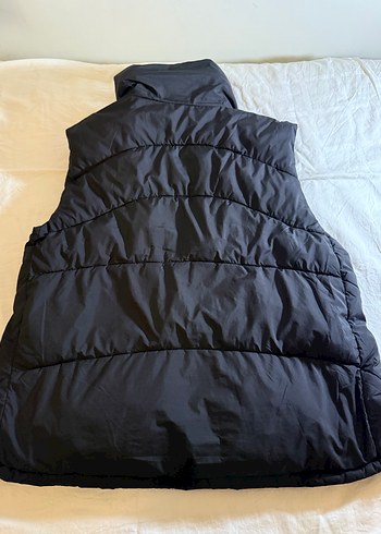 Dik Yaka Siyah Kadın Şişme Yelek - Görsel 2