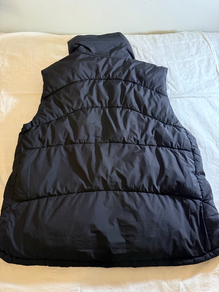 Dik Yaka Siyah Kadın Şişme Yelek - Görsel 2