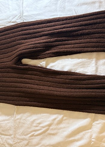 Kadın Kahverengi Örgü Hırka - Görsel 5