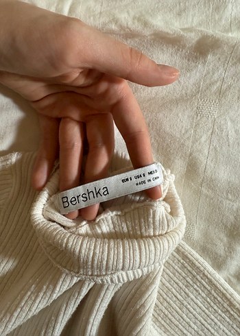 Bej Fitilli Kadın Balıkçı Yaka Triko - Görsel 3