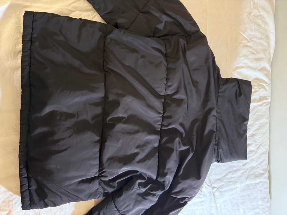 Siyah Fermuarlı Kadın Midi Kış Ceketi - Görsel 3