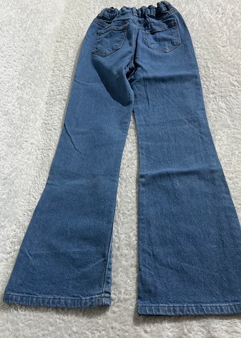 Mavi Normal Boy Düzenli Kesim Kız çocuk Kot Pantolon - Görsel 2