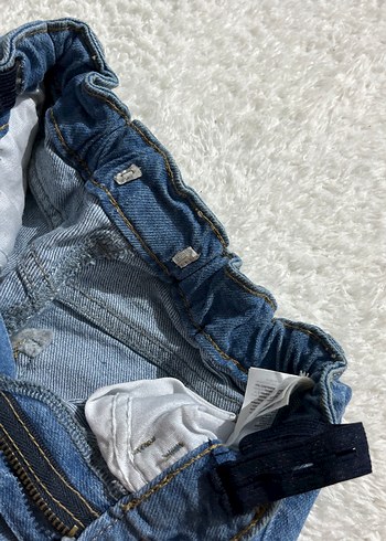 Mavi Normal Boy Düzenli Kesim Kız çocuk Kot Pantolon - Görsel 3