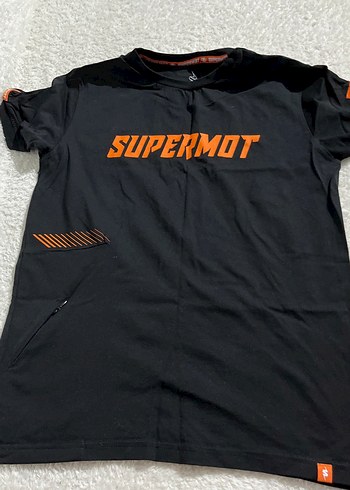 Siyah SUPERMOT Baskılı Erkek Tişört - Görsel 2