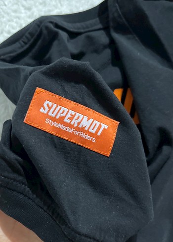 Siyah SUPERMOT Baskılı Erkek Tişört - Görsel 5