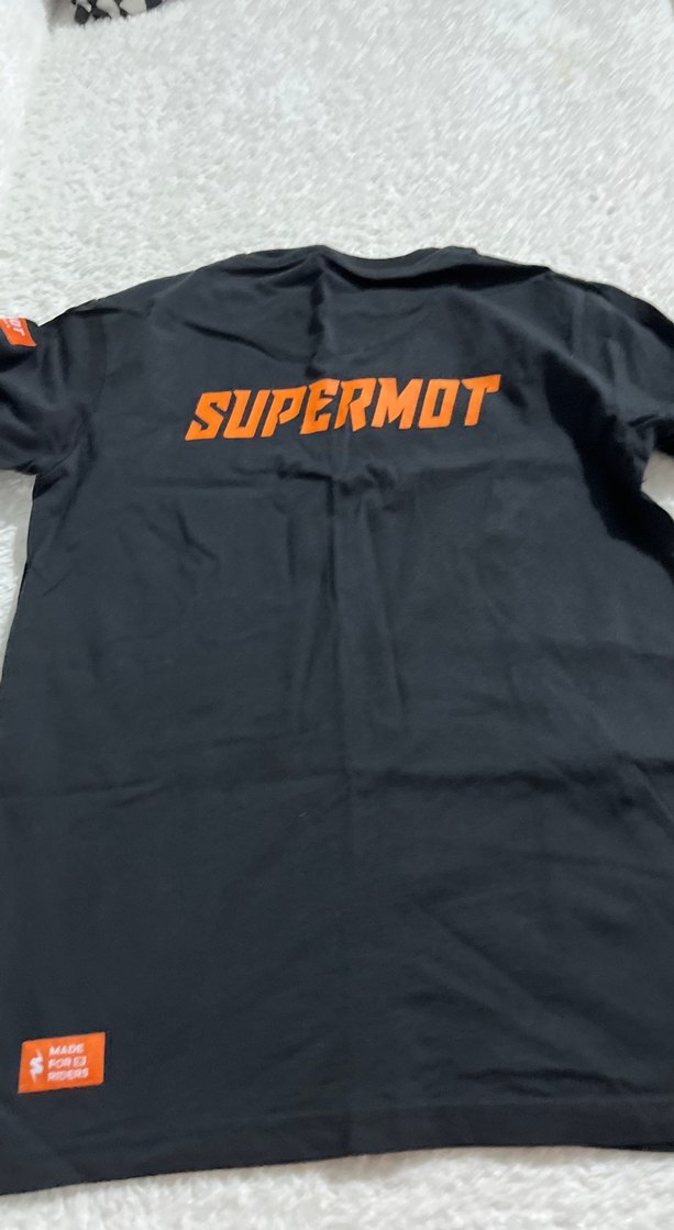 Siyah SUPERMOT Baskılı Erkek Tişört - Görsel 4