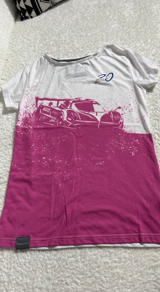 Pembe Baskılı Kız Çocuk Tişörtü - Görsel 2