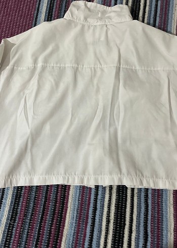Pamuklu Beyaz Düğmeli Kadın Gömlek - Görsel 4