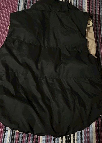 Fermuarlı, kolsuz, kahverengi sokak tarzı yelek - Görsel 2