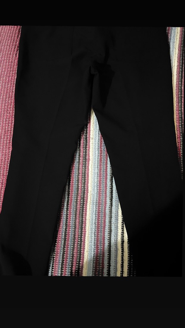 Kadın Siyah Piliseli Kumaş Pantolon 1.70 boya kadar müsait - Görsel 3