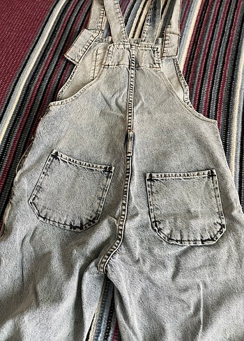 Kot  Kadın Denim Tulum - Görsel 4