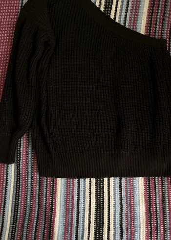 Kırmızı Bohem Triko Kadın Kazak - Görsel 3