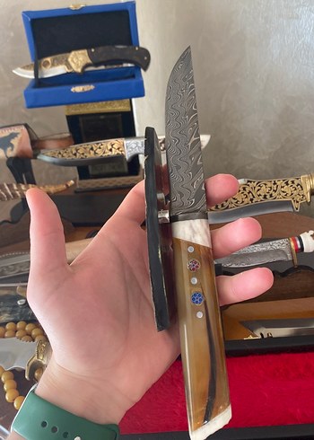 Koç boynuzu damas dövme çeliktir - Görsel 3