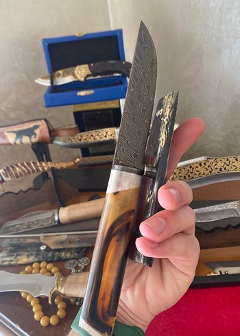 Koç boynuzu damas dövme çeliktir - Görsel 2