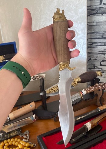 Pirinç sap ve balçaklı 4116 çelik avcı - Görsel 2