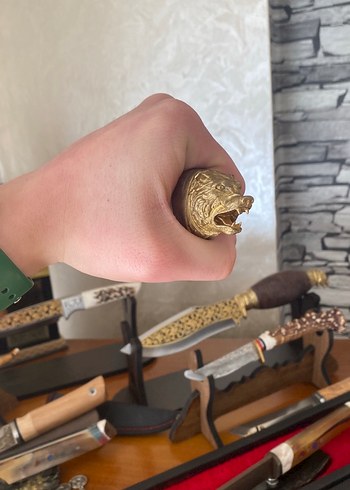 Pirinç sap ve balçaklı 4116 çelik avcı - Görsel 3