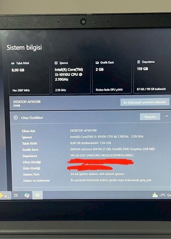 SATILIK LAPTOP BİLGİSAYAR - Görsel 3