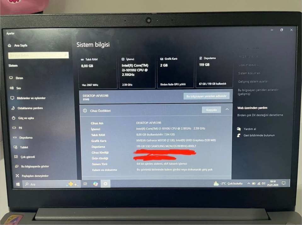 SATILIK ÇOK HIZLI LENOVO İDEAPAD 3 - Görsel 3