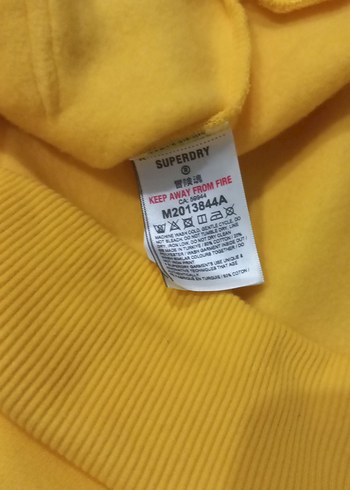 Sarı Kapüşonlu Kadın Sweatshirt - Görsel 2