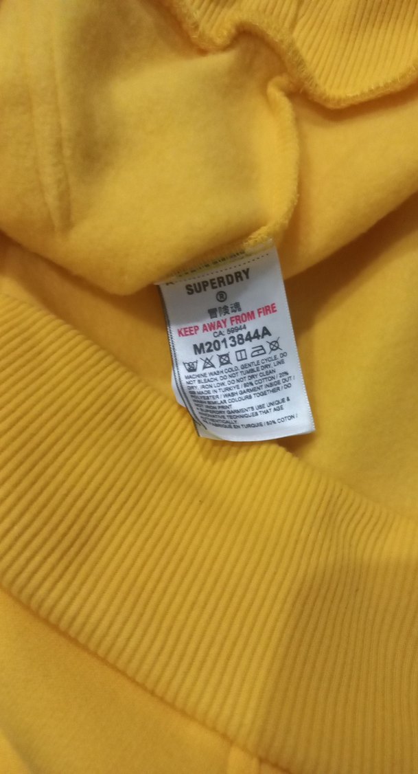 Sarı Kapüşonlu Kadın Sweatshirt - Görsel 2