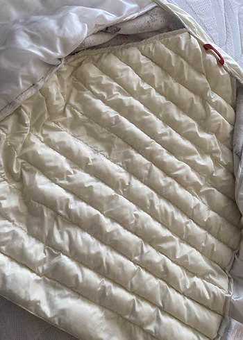 unisex Beyaz Fermuarlı Şişme Yelek - Görsel 5