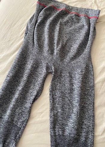 Gri Desenli Streç Hamile Taytı - Görsel 4