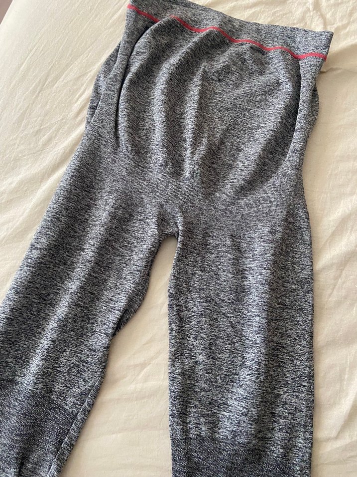 Gri Desenli Streç Hamile Taytı - Görsel 4