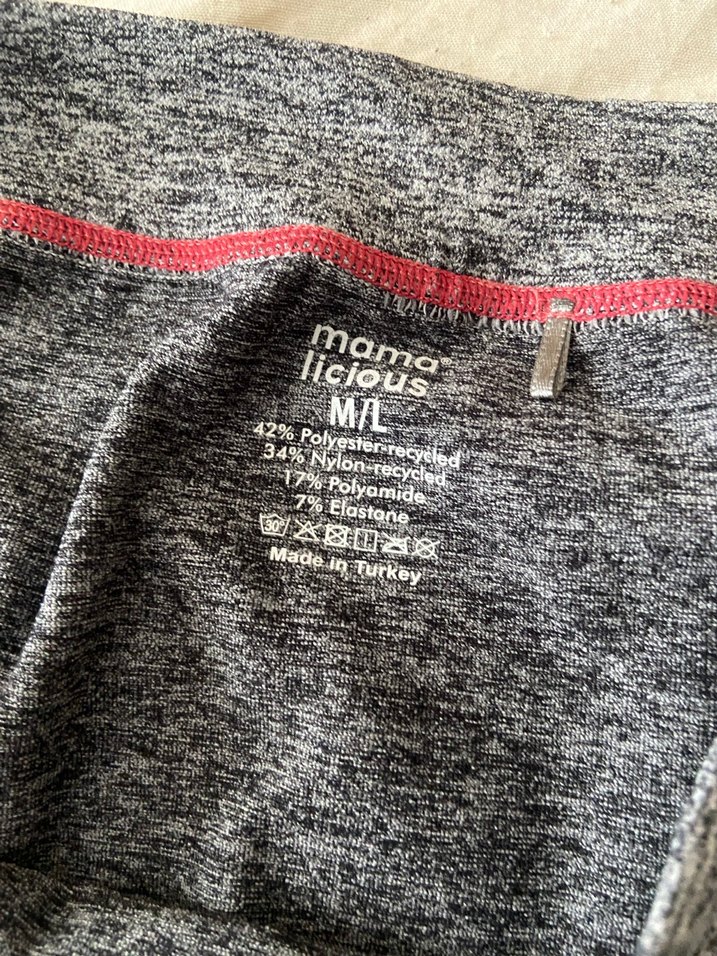 Gri Desenli Streç Hamile Taytı - Görsel 2