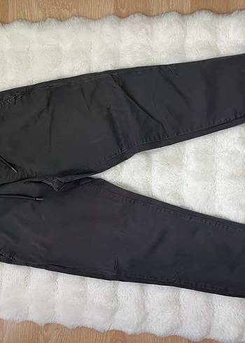 Gri Nakışlı Fermuarlı Kumaş erkek Pantolon - Görsel 2